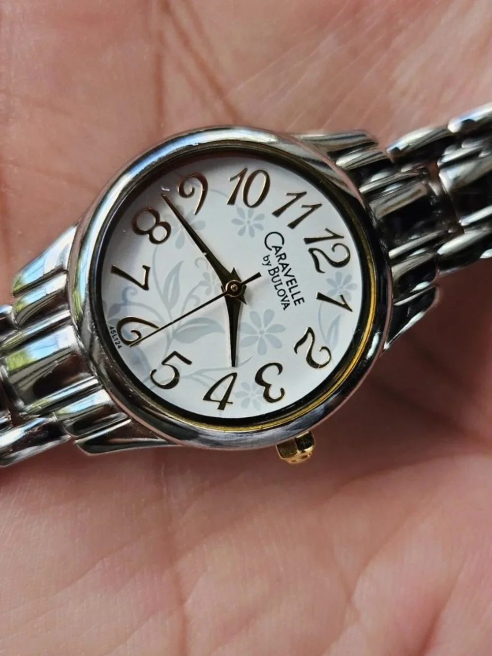 Caravelle by Bulova Women Wristwatch Silver Tone Quartz Analog Wrist Watch New